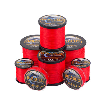 HERCULES Red Fade Free Fishing Line 8 Strands 10LB-120LB PE Braided Fishing Line